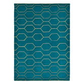 Wedgwood Teal Wedgwood Arris Designer Hand-Tufted Rug