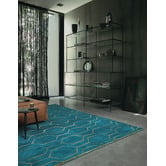 Wedgwood Teal Wedgwood Arris Designer Hand-Tufted Rug