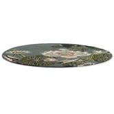 Wedgwood Midnight Pond Water Lily Hand-Tufted Wool Round Rug