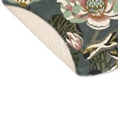 Wedgwood Midnight Pond Water Lily Hand-Tufted Wool Round Rug
