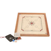 Jenjo Games Natural Carrom Board Game Set