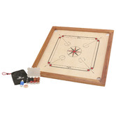 Jenjo Games Natural Carrom Board Game Set