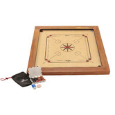 Jenjo Games Natural Carrom Championship Board Game Set
