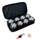 Jenjo Games Silver Deluxe Metal Boules Ball Set
