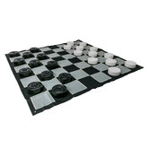 Jenjo Games Giant Draughts Outdoor Checker Game Set