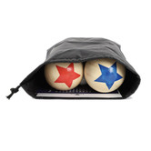 Jenjo Games Kids' Red &amp; Blue Deluxe Wooden Bocce Balls Set