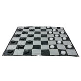 Jenjo Games Mega Draughts Outdoor Checker Game Set