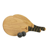 Jenjo Games Natural Beach Paddle &amp; Balls Set
