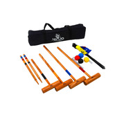 Jenjo Games 4 Player Outdoor Croquet Game Set