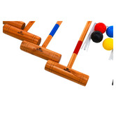 Jenjo Games 4 Player Outdoor Croquet Game Set