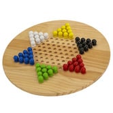 Jenjo Games Giant Chinese Checkers &amp; Solitaire Game Set