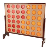 Jenjo Games Natural Giant Connect 4-In-A-Row Game Set