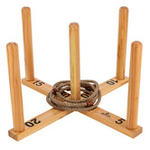 Jenjo Games 100cm Wooden Outdoor Quoits Set