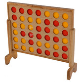 Jenjo Games Natural Mega Connect 4-In-A-Row Game Set