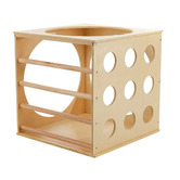 Jenjo Games Kids&#039; Natural Wooden Climbing Cube