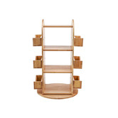 Jenjo Games Jenjo Kids' Natural Rubberwood Bookshelf