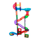 Jenjo Games Jenjo 100 Piece Rainbow Marble Run Play Set
