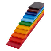 Jenjo Games Jenjo 11 Piece Rainbow Wooden Plank Outdoor Stacking Toy Set
