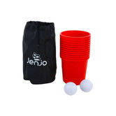 Jenjo Games 15 Piece Giant Beer Pong Set