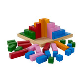 Jenjo Games Jenjo Large 100 Piece Block Building Pyramid Outdoor Game Set