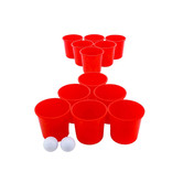 Jenjo Games 15 Piece Giant Beer Pong Set