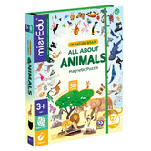 Jenjo Games MierEdu All About Animals Magnetic Puzzle Set