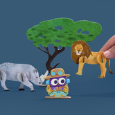 Jenjo Games MierEdu All About Animals Magnetic Puzzle Set