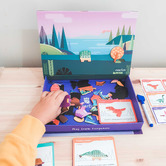 Jenjo Games MierEdu Dino World Magnetic Art Case
