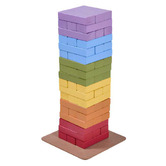 Jenjo Games Jenjo 54 Piece Rainbow Tower Block Set
