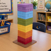 Jenjo Games Jenjo 54 Piece Rainbow Tower Block Set