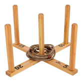 Jenjo Games 100cm Wooden Outdoor Quoits Set