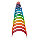 Jenjo Games Kids' 12 Piece Rainbow Wooden Stacking Blocks Set