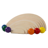 Jenjo Games Jenjo Natural Semi-Circles &amp; Balls Outdoor Stacking Toy Set