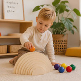Jenjo Games Jenjo Natural Semi-Circles &amp; Balls Outdoor Stacking Toy Set