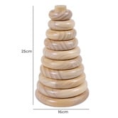 Jenjo Games Jenjo Pine Wood Stacking Tower