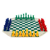 Jenjo Games 69 Piece 4 Player Chess Game Set
