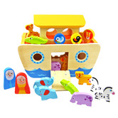 Tooky Toy Kids' Noah's Ark Wooden Set