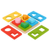 Tooky Toy Tooky Toy Multi-Shape Sorter Blocks