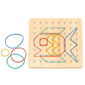 Tooky Toy Tooky Toy Rubber Band Geoboard