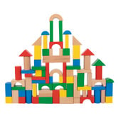 Tooky Toy Tooky Toy 100 Piece Wooden Block Set