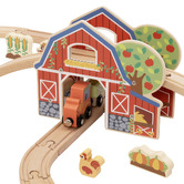 Tooky Toy Tooky Toy Wooden Farm Train Playset