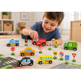 Tooky Toy Kids' Transportation &amp; Street Sign Set