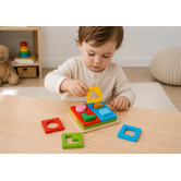 Tooky Toy Tooky Toy Multi-Shape Sorter Blocks