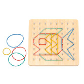 Tooky Toy Tooky Toy Rubber Band Geoboard