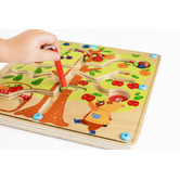 Tooky Toy Tooky Toy Counting Fruit Ball Maze Tree