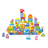 Tooky Toy Tooky Toy 80 Piece Marine Building Blocks