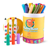 Jarmelo 24 Piece Baby Roo Washable Marker Set