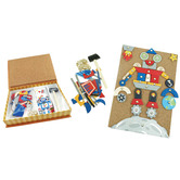 Kaper Kidz Kids&#039; Robot &amp; Space Tap-A-Shape Activity Set