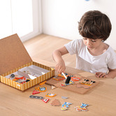 Kaper Kidz Kaper Kidz Construction Truck Tap a Shape Activity Board