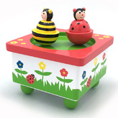 Koala Dream Kids&#039; Bee &amp; Ladybird Wooden Music Box